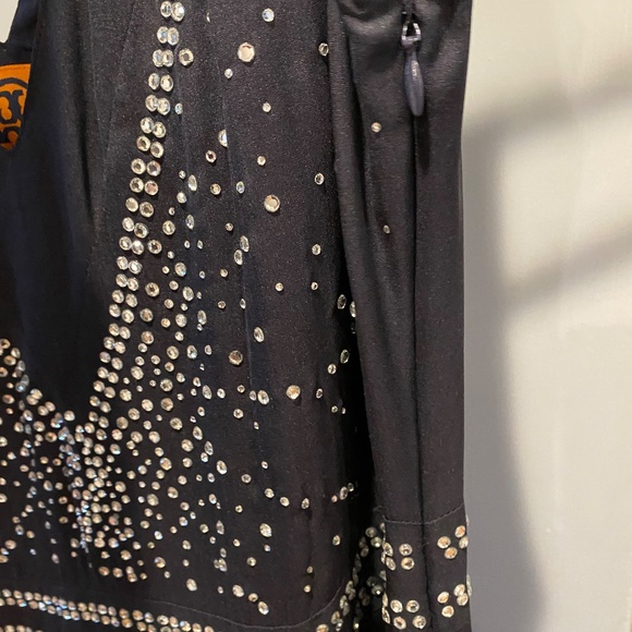 Tory Burch Navy Rhinestone patterned Dress - Picture 6 of 9